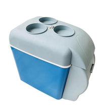 Încarcă imaginea în vizualizatorul Galerie, Frigider auto portabil, 12V, 7.5 l, Functie de racire si incalzire, Albastru/Alb