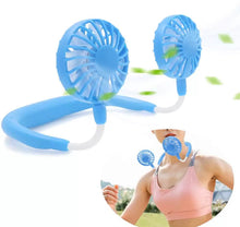 Încarcă imaginea în vizualizatorul Galerie, NOU - Mini Ventilator Portabil, Cu Alimentare USB, Suport Pentru Gat, 3 Trepte De Putere, Baterie Reincarcabila