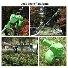 Încarcă imaginea în vizualizatorul Galerie, NOU - Motocoasa Fara Fir, Cu 1 Acumulator De 12V, Maner Reglabil, Viteza 18000 rpm, Diametru Lama 11-15 cm, Verde