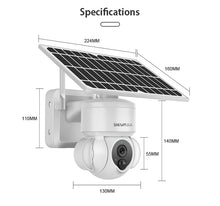 Încarcă imaginea în vizualizatorul Galerie, Camera IP Exterioara 5G cu Panou Solar, Slot SIM, Rezolutie 4K Viziune Nocturnă IR, 3.0MP, Andowl