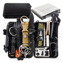 Încarcă imaginea în vizualizatorul Galerie, NOU - Kit Multifunctional Pentru Supravietuire, Ideal Pentru Cutremure si Situatii Extreme, 32 Piese, Trusa Pentru Depozitare Inclusa