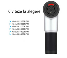 Încarcă imaginea în vizualizatorul Galerie, NOU - Aparat de masaj Relaxing Fit PRO cu 4 capete interschimbabile, 6 trepte de viteza, Acumulator Li-Ion