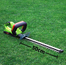 Încarcă imaginea în vizualizatorul Galerie, NOU - Trimmer Pentru Gard Viu Si Pomi, 20V - 2.0AH, Lungime Cutit 50 Cm, 2500 RPM