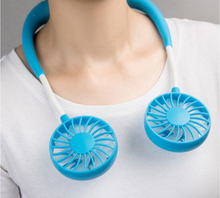 Încarcă imaginea în vizualizatorul Galerie, NOU - Mini Ventilator Portabil, Cu Alimentare USB, Suport Pentru Gat, 3 Trepte De Putere, Baterie Reincarcabila