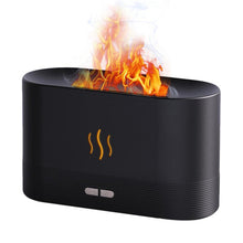 Încarcă imaginea în vizualizatorul Galerie, NOU - Difuzor Aromaterapie Ultrasonic - Efect Flacara, USB, Capacitate 180 ml, Negru