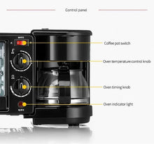 Încarcă imaginea în vizualizatorul Galerie, NOU - Dispozitiv 3in1 Pentru Micul Dejun, Cuptor, Grill si Filtru Cafea, Putere 1250W, Capacitate 9 Litri