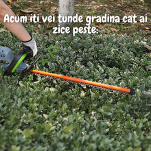 Încarcă imaginea în vizualizatorul Galerie, NOU - Trimmer Pentru Gard Viu Si Pomi, 20V - 2.0AH, Lungime Cutit 50 Cm, 2500 RPM