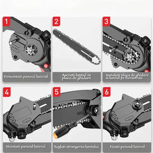 Încarcă imaginea în vizualizatorul Galerie, NOU - Pachet PROMO: Mini Fierastrau Electric Cu Acumulator + 1x Lant + 1x Lama, 6 Inch