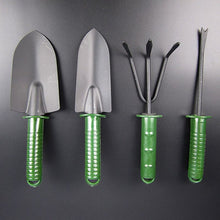 Încarcă imaginea în vizualizatorul Galerie, NOU - Set De 4 Instrumente Pentru Gradinarit, Doua Mini Lopeti, Un Mini Cultivator Si Un Dispozitiv Pentru Gaurit, Metal