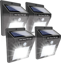 Încarcă imaginea în vizualizatorul Galerie, NOU - Set 4 Lampi Cu Incarcare Solara, Senzor de Miscare si Crepuscular, 3 Moduri de Iluminare, 20 LED-uri Puternice