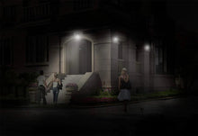 Încarcă imaginea în vizualizatorul Galerie, NOU - Set 4 Lampi Cu Incarcare Solara, Senzor de Miscare si Crepuscular, 3 Moduri de Iluminare, 20 LED-uri Puternice