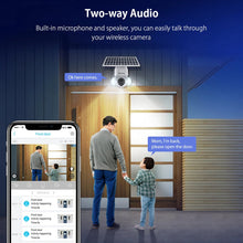 Încarcă imaginea în vizualizatorul Galerie, Camera IP Exterioara 5G cu Panou Solar, Slot SIM, Rezolutie 4K Viziune Nocturnă IR, 3.0MP, Andowl