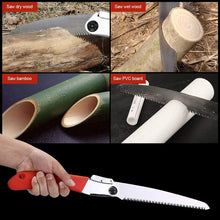 Încarcă imaginea în vizualizatorul Galerie, NOU - Fierastrau Manual Pliabil, Lama 27 cm, Maner Ergonomic Care Previne Alunecarea