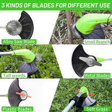 Încarcă imaginea în vizualizatorul Galerie, NOU - Motocoasa Fara Fir, Cu 1 Acumulator De 12V, Maner Reglabil, Viteza 18000 rpm, Diametru Lama 11-15 cm, Verde