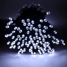 Încarcă imaginea în vizualizatorul Galerie, NOU - PACHET 1+1 GRATIS: Instalatie De Craciun, Cu Incarcare Solara, 700 LED-uri Mari, Alb Rece, 70 m Lungime