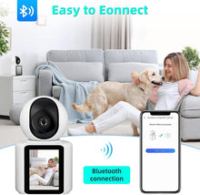 Încarcă imaginea în vizualizatorul Galerie, NOU - Camera Smart De Supraveghere Full HD, Cu Monitor Video 2.8 inch, Functie Audio, Aplicatie Telefon, Conexiune Wifi, Senzor Detectie Miscare