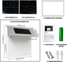 Încarcă imaginea în vizualizatorul Galerie, NOU - Numar De Casa Cu Incarcare Solara, Iluminare LED, Aprindere Automata