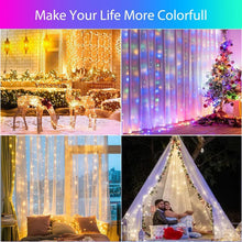 Încarcă imaginea în vizualizatorul Galerie, NOU - Ghirlanda Luminoasa Cu 100 LED-uri RGB, Control Prin Telecomanda si Aplicatie Smart, 10 m Lungime