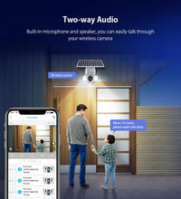 Încarcă imaginea în vizualizatorul Galerie, Camera IP Exterioara 5G cu Panou Solar, Slot SIM, Rezolutie 4K Viziune Nocturnă IR, 3.0MP, Andowl