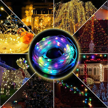 Încarcă imaginea în vizualizatorul Galerie, NOU - Ghirlanda Luminoasa Cu 100 LED-uri RGB, Control Prin Telecomanda si Aplicatie Smart, 10 m Lungime