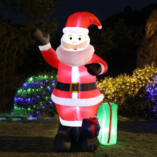 Încarcă imaginea în vizualizatorul Galerie, NOU -Figurina Gonflabila, Mos Craciun cu Iluminare LED, Umflare Automata Cu Pompa Incorporata, Rezistent La Intemperii, 2.4 m Inaltime