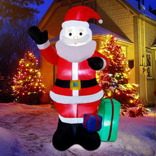 Încarcă imaginea în vizualizatorul Galerie, NOU -Figurina Gonflabila, Mos Craciun cu Iluminare LED, Umflare Automata Cu Pompa Incorporata, Rezistent La Intemperii, 2.4 m Inaltime