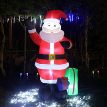Încarcă imaginea în vizualizatorul Galerie, NOU -Figurina Gonflabila, Mos Craciun cu Iluminare LED, Umflare Automata Cu Pompa Incorporata, Rezistent La Intemperii, 2.4 m Inaltime