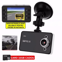 Încarcă imaginea în vizualizatorul Galerie, NOU - Camera Video Auto, DVR, Full HD 1080p, Ecran 2.4 inch + Card 32 GB CADOU