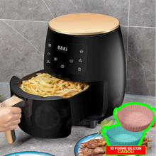 Încarcă imaginea în vizualizatorul Galerie, NOU - PACHET PROMO: Friteuza Profesionala Cu Aer Cald, Functie de Coacere, Putere 2400 W, Capacitate 6 litri, Afisaj LCD+ CADOU 10 Forme din Silicon Reutilizabile Pentru Friteuza