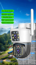 Încarcă imaginea în vizualizatorul Galerie, **Camera dubla 6MP Night Vision Wifi, Jortan Full HD 4K cu Alarma Integrata, Detectare Umana si Recunoastere Faciala