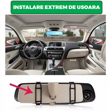 Încarcă imaginea în vizualizatorul Galerie, NOU - Oglinda Retrovizoare Cu Camera Video DVR Fata-Spate Pentru Monitorizare Trafic Full HD Cu G-Senzor Si Ecran 4.3 Inch