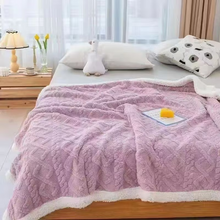Încarcă imaginea în vizualizatorul Galerie, NOU - MODEL NOU: Patura Cocolino Groasa Dubla, Super Soft, Tip Tricotaj, cu Blanita, 200 x 230 cm