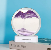 Încarcă imaginea în vizualizatorul Galerie, Lampa decorativa tip clepsidra, nisipuri miscatoare, Moving Sand Art
