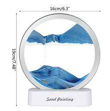 Încarcă imaginea în vizualizatorul Galerie, Lampa decorativa tip clepsidra, nisipuri miscatoare, Moving Sand Art