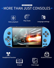 Încarcă imaginea în vizualizatorul Galerie, Consola jocuri portabila X12, display 5.1 inch, TV-Out, 15000 jocuri