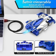 Încarcă imaginea în vizualizatorul Galerie, NOU - Masinuta Anti-Gravitatie Care Merge Pe Perete, Tavan Si Suprafete Plate, Cu Telecomanda Si Incarcare USB