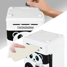 Încarcă imaginea în vizualizatorul Galerie, NOU - Pusculita Interactiva Pentru Copii, Cu Functie De Bancomat, Cod Pin Si Seif, Alb/Negru