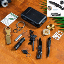 Încarcă imaginea în vizualizatorul Galerie, NOU - Kit Multifunctional Pentru Supravietuire, In Situatii Extreme, Ideal Pentru Cutremur, 13 Piese