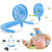 Încarcă imaginea în vizualizatorul Galerie, NOU - Mini Ventilator Portabil, Cu Alimentare USB, Suport Pentru Gat, 3 Trepte De Putere, Baterie Reincarcabila