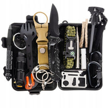 Încarcă imaginea în vizualizatorul Galerie, NOU - Kit Multifunctional Pentru Supravietuire, Ideal Pentru Cutremure si Situatii Extreme, 32 Piese, Trusa Pentru Depozitare Inclusa