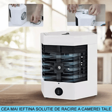 Încarcă imaginea în vizualizatorul Galerie, NOU - Mini Aer-Conditionat Portabil, 2 Moduri De Functionare, Putere 10W, Incarcare USB