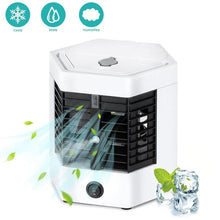 Încarcă imaginea în vizualizatorul Galerie, NOU - Mini Aer-Conditionat Portabil, 2 Moduri De Functionare, Putere 10W, Incarcare USB