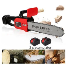 Încarcă imaginea în vizualizatorul Galerie, NOU - Drujba Electrica, Cu 1 x Lama 31 cm (12 INCH), 1 x Lant, 2 x Acumulator 48 V, Geanta De Transport CADOU