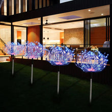 Încarcă imaginea în vizualizatorul Galerie, NOU - Set De 2 Lampi Solare, Tip Artificii, 8 Moduri De Iluminare, Rezistente la Intemperii, 120 LED