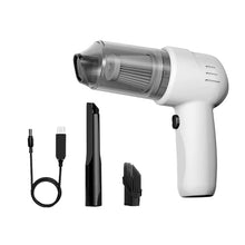 Încarcă imaginea în vizualizatorul Galerie, NOU - Mini Aspirator Portabil Pentru Masina, Reincarcare la USB + 3 Capete De Aspirare Diferite