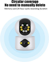 Încarcă imaginea în vizualizatorul Galerie, NOU -Camera De Supraveghere, Full HD, Conexiune WIFI, 2 Lentile, Senzor de Miscare, Cu Difuzor si Microfon, Rotire 360°