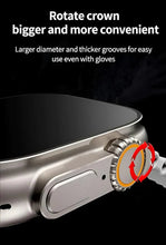 Încarcă imaginea în vizualizatorul Galerie, NOU - Ceas Smartwatch S9 Ultra, Deluxe Edition, Incarcare Wireless, Notificare Apel, Ritm Cardiac, Monitorizare Somn + 2 Bratari Silicon CADOU