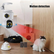 Încarcă imaginea în vizualizatorul Galerie, NOU -Camera De Supraveghere, Full HD, Conexiune WIFI, 2 Lentile, Senzor de Miscare, Cu Difuzor si Microfon, Rotire 360°