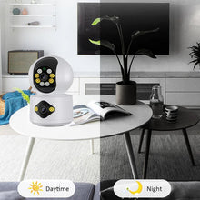 Încarcă imaginea în vizualizatorul Galerie, NOU -Camera De Supraveghere, Full HD, Conexiune WIFI, 2 Lentile, Senzor de Miscare, Cu Difuzor si Microfon, Rotire 360°