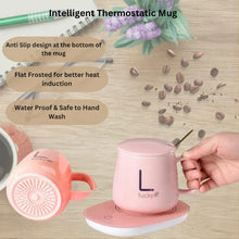 Încarcă imaginea în vizualizatorul Galerie, NOU - Cana Inteligenta de Cafea din Ceramica, cu Capac si Lingurita, 55 Grade, Controlul Temperaturii